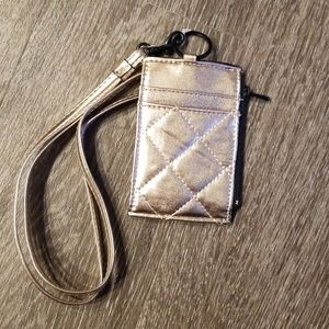 Rose Gold Wallet with Strap